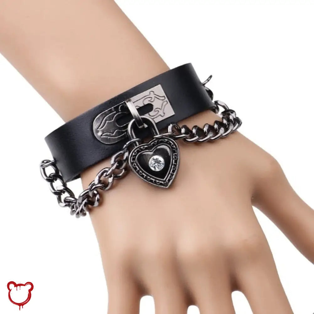 The Cursed Closet Heavy Metal PU Leather Bracelets at $15.99 USD