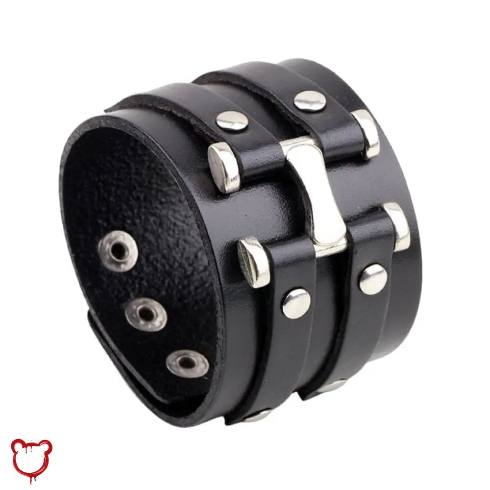 The Cursed Closet Heavy Metal PU Leather Bracelets at $15.99 USD