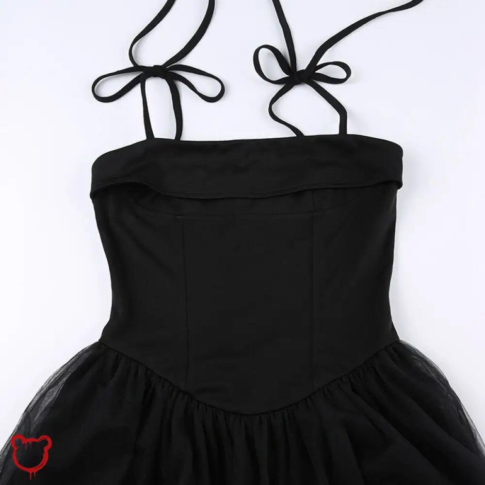 Midnight Alt Bandage Strap Dress - The Cursed Closet