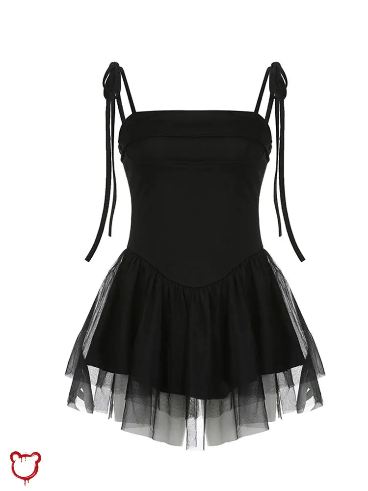 Midnight Alt Bandage Strap Dress Black / M Clothing