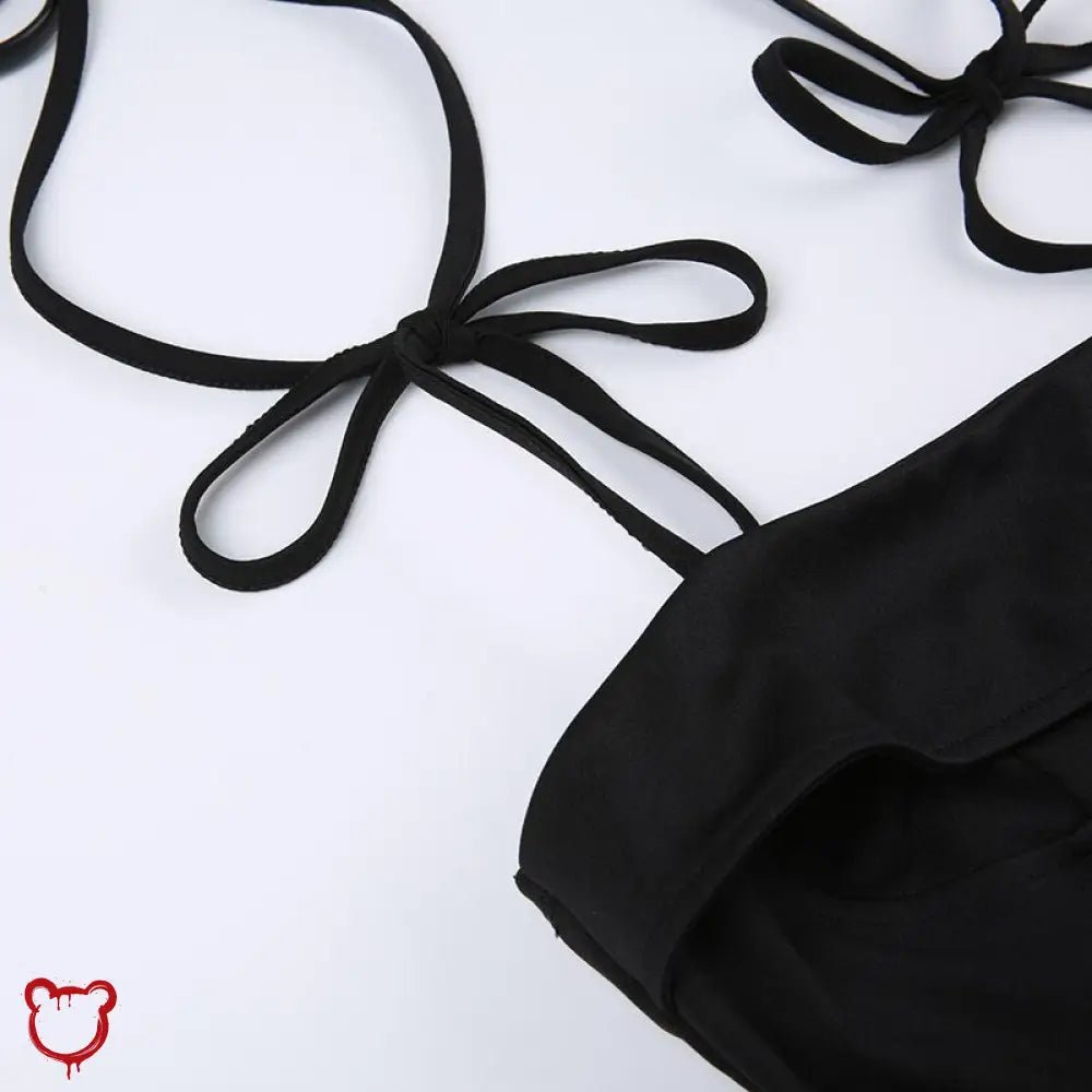 Midnight Alt Bandage Strap Dress - The Cursed Closet