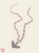 Moth Skull Wire Necklace Accessories