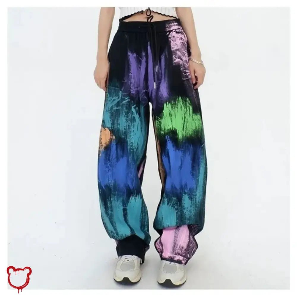 "Multi Color Oversized Pants: Slow Down!" - The Cursed Closet