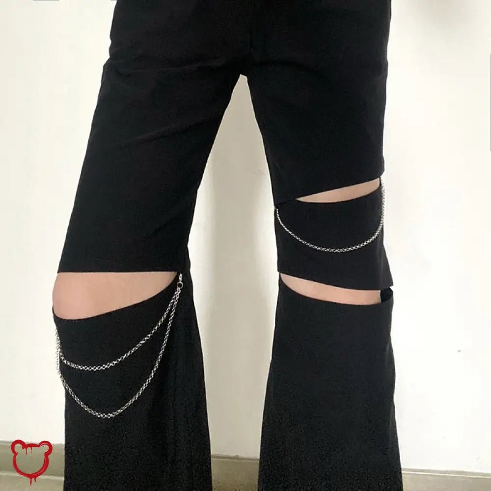 Mysterious Chain Split Pants' - The Cursed Closet