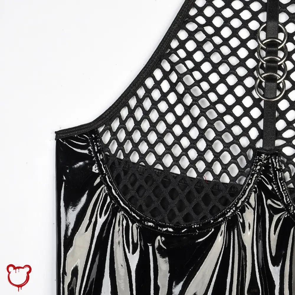 No - Miss' Black Mesh Lingerie Bodysuit - The Cursed Closet