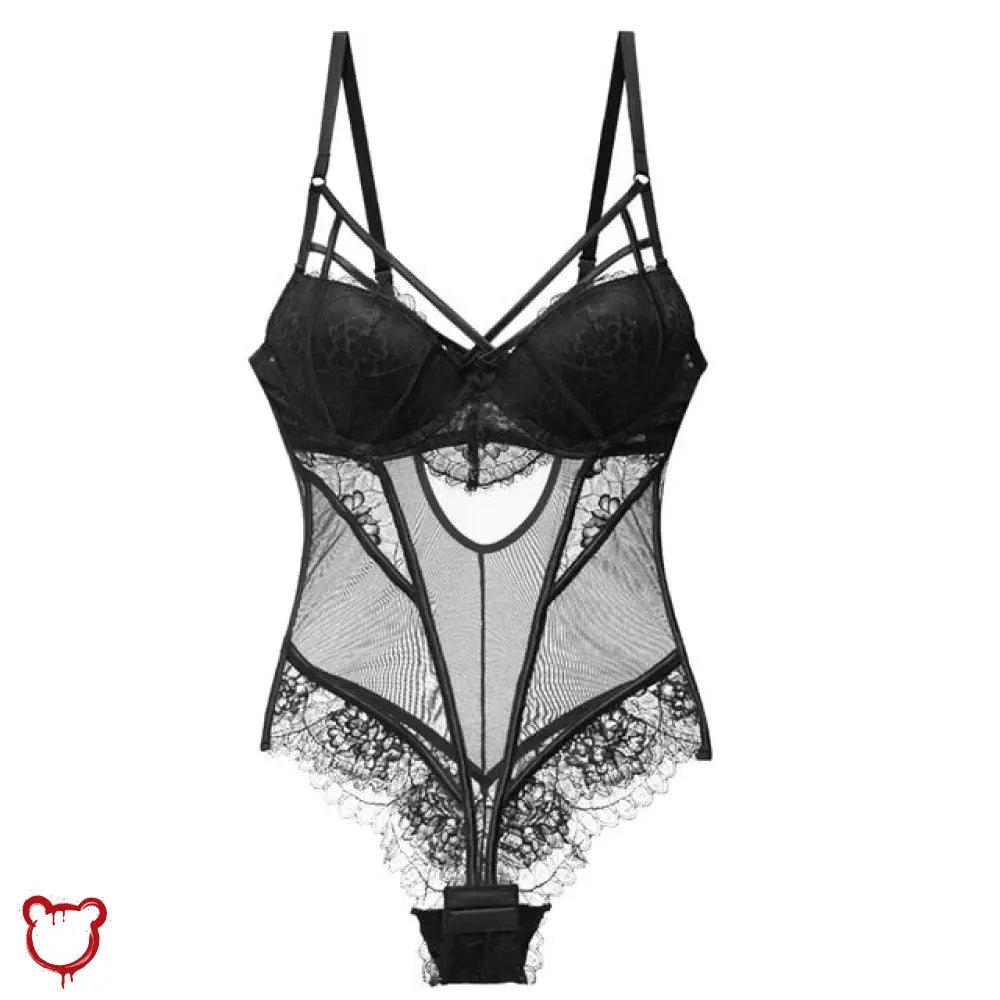 Padded Lace Strap Bodysuit - The Cursed Closet
