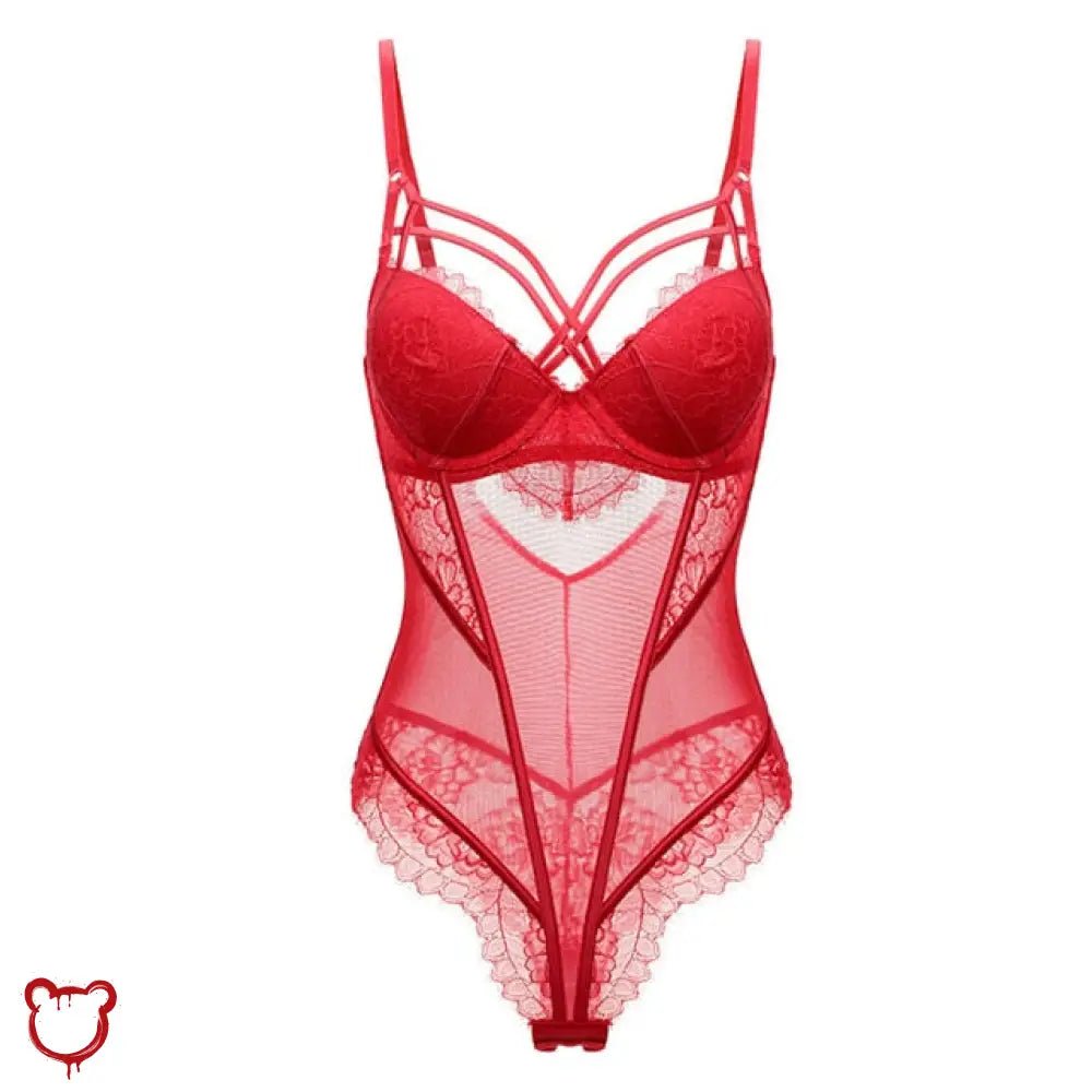 Padded Lace Strap Bodysuit - The Cursed Closet