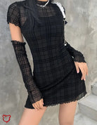 Patchwork Dress By Turning Point Black / M Clothing