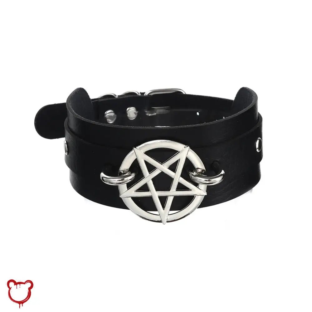 "Pentagram Choker Sparkle" - The Cursed Closet