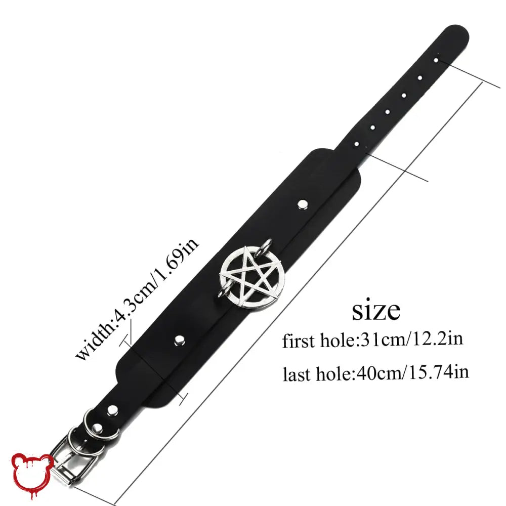 "Pentagram Choker Sparkle" - The Cursed Closet