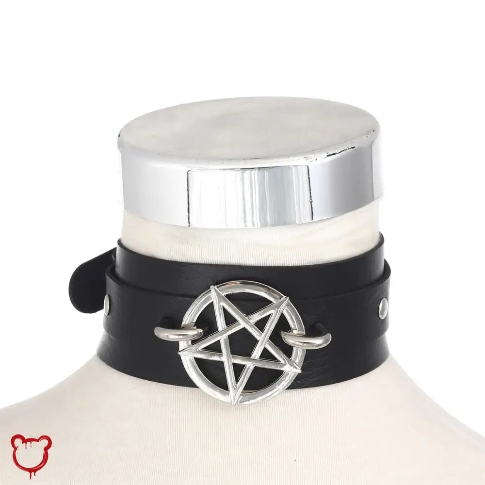 "Pentagram Choker Sparkle" - The Cursed Closet