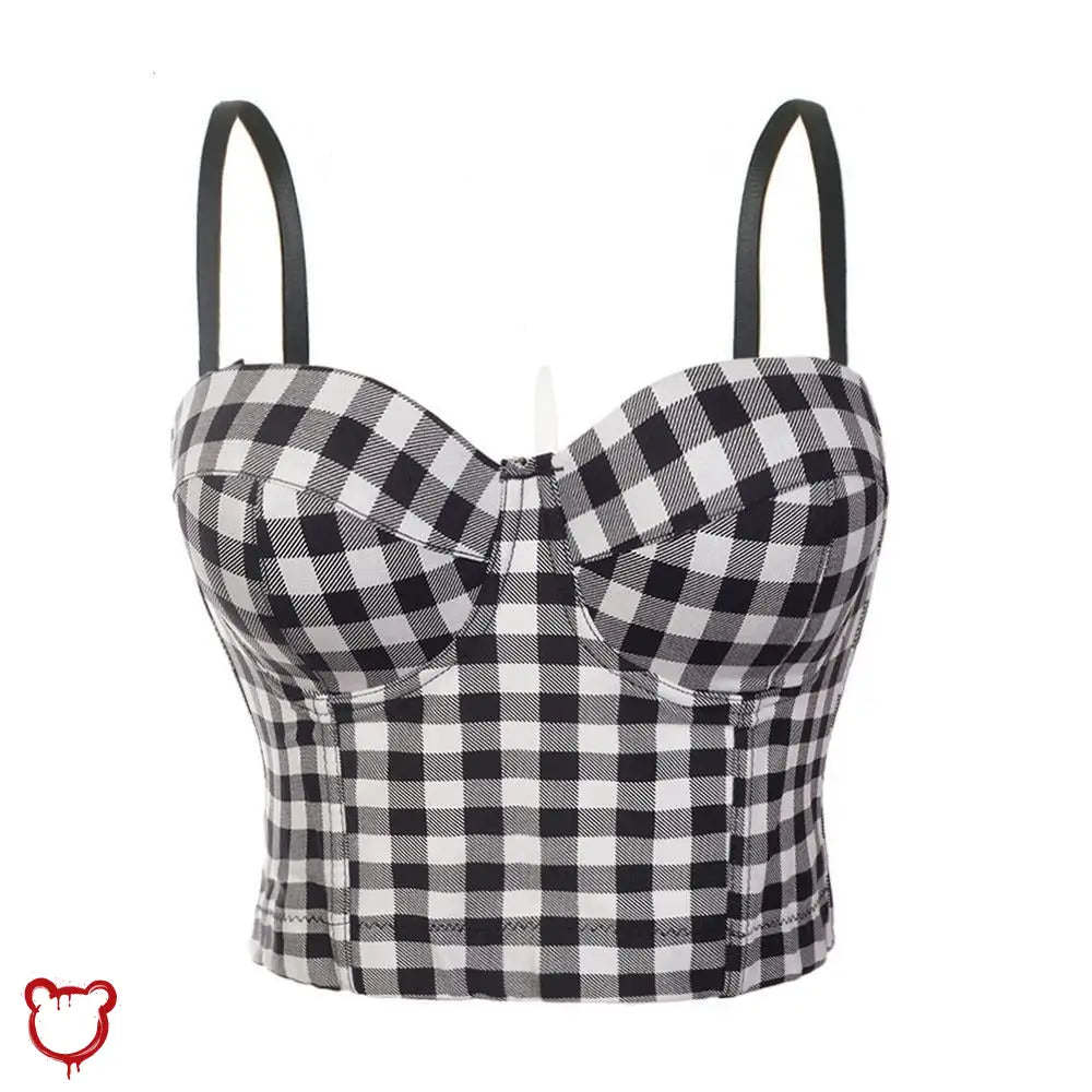 Plaid Push Up Casual Top - The Cursed Closet