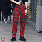 Plaid Waist Pants Clothing