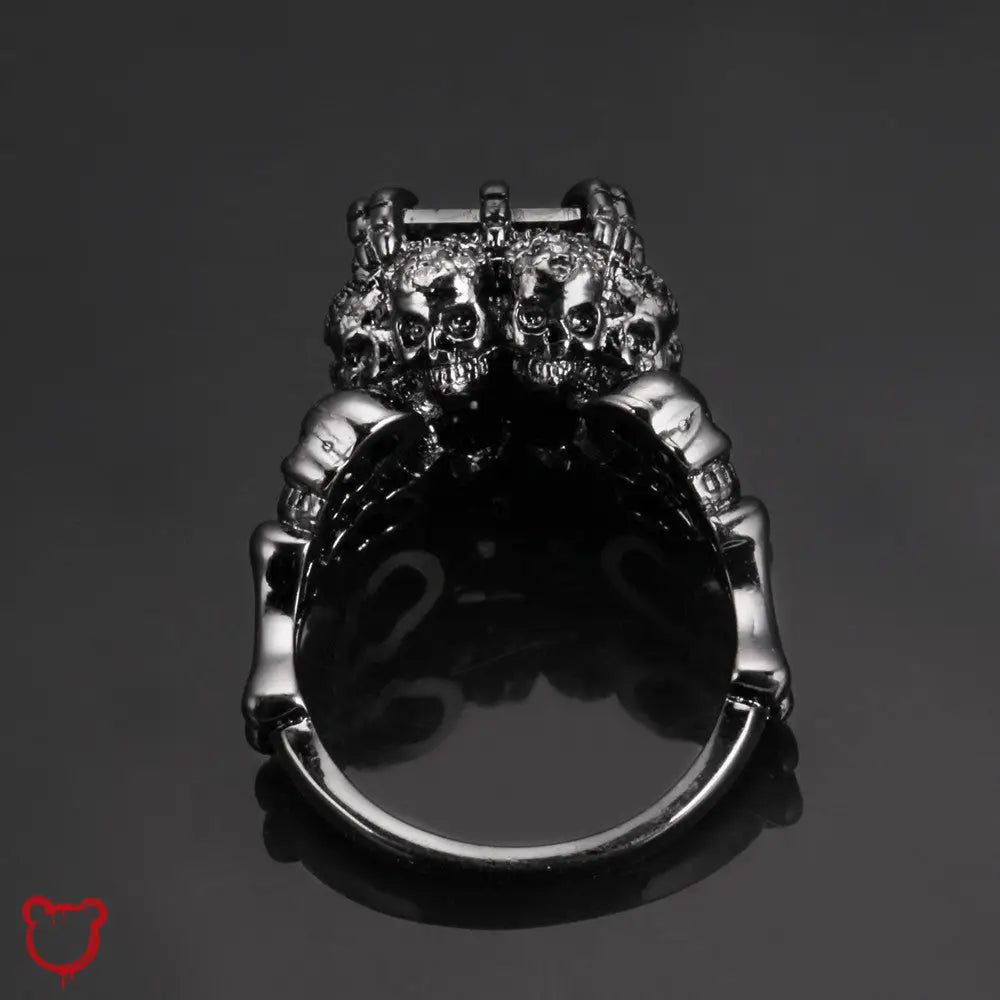 Plated Goth Demon Princess Ring 6 Jewellery