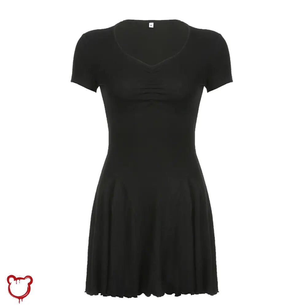 Prey' chic black v - neck dress. - The Cursed Closet