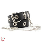 The Cursed Closet Chain rivet PU faux leather belt at $14.99 USD