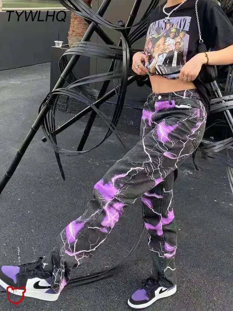 Purple Tie Dye Harem Pants - The Cursed Closet