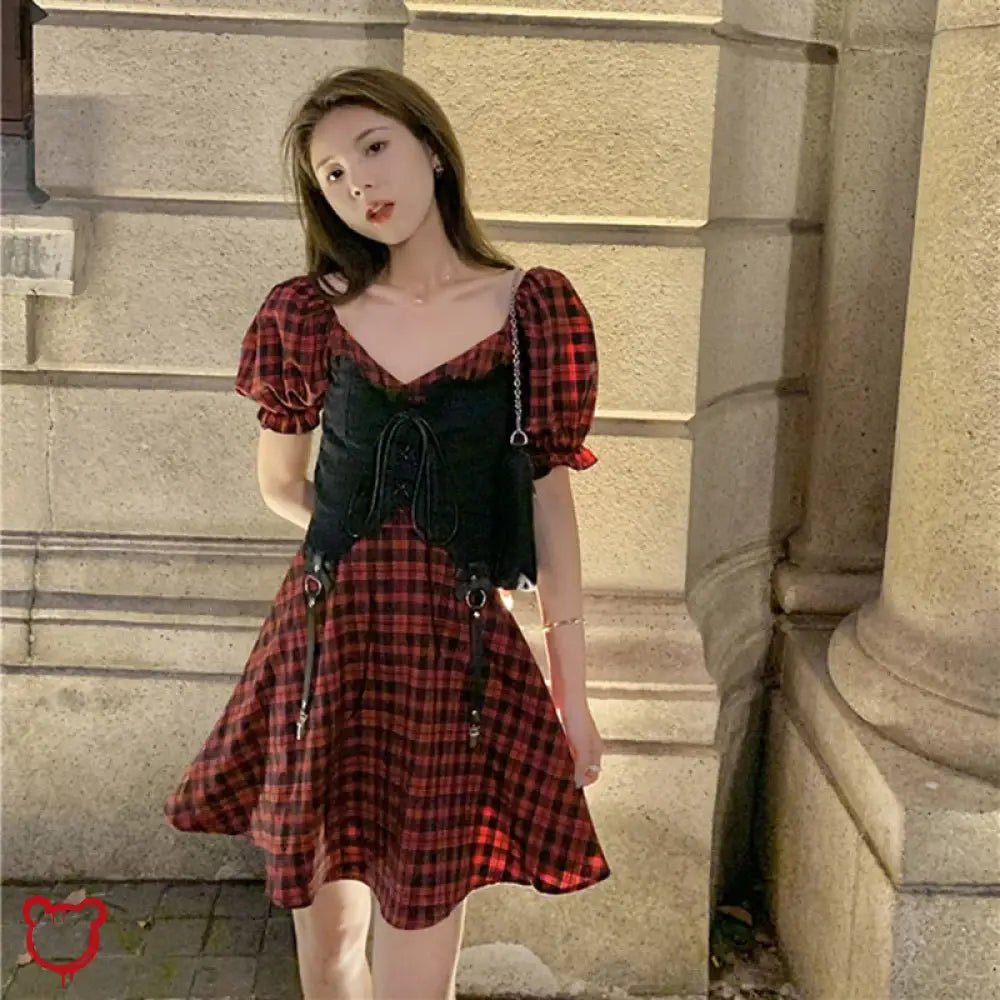 Rage Plaid Dress - The Cursed Closet