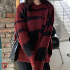 Red And Black Grunge Sweater Clothing