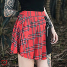 Red & Black Punk Skirt Clothing