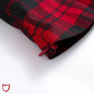 Red Grunge Plaid Top Clothing