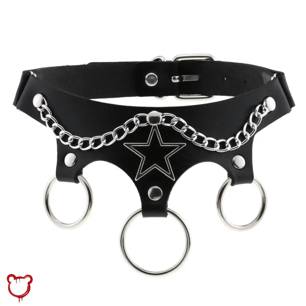 Ring Chain Choker Trio Accessories
