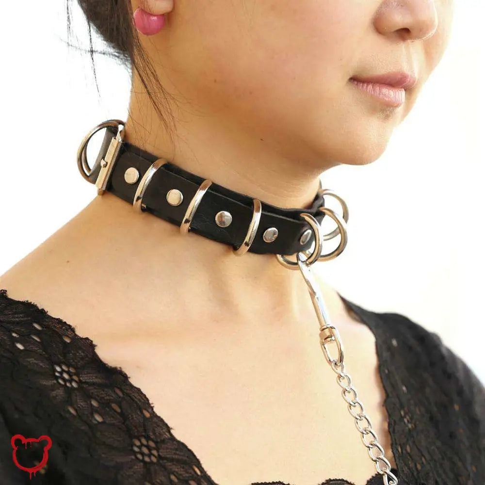 Riveted Goth Choker Neckwear Black