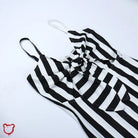 Road Stripped Dress Black / L Clothing