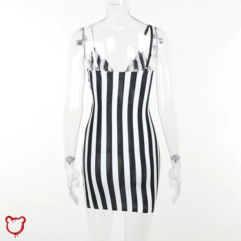 Road Stripped Dress Black / M Clothing