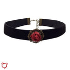 The Cursed Closet Rose/Cross Choker at $12.99 USD