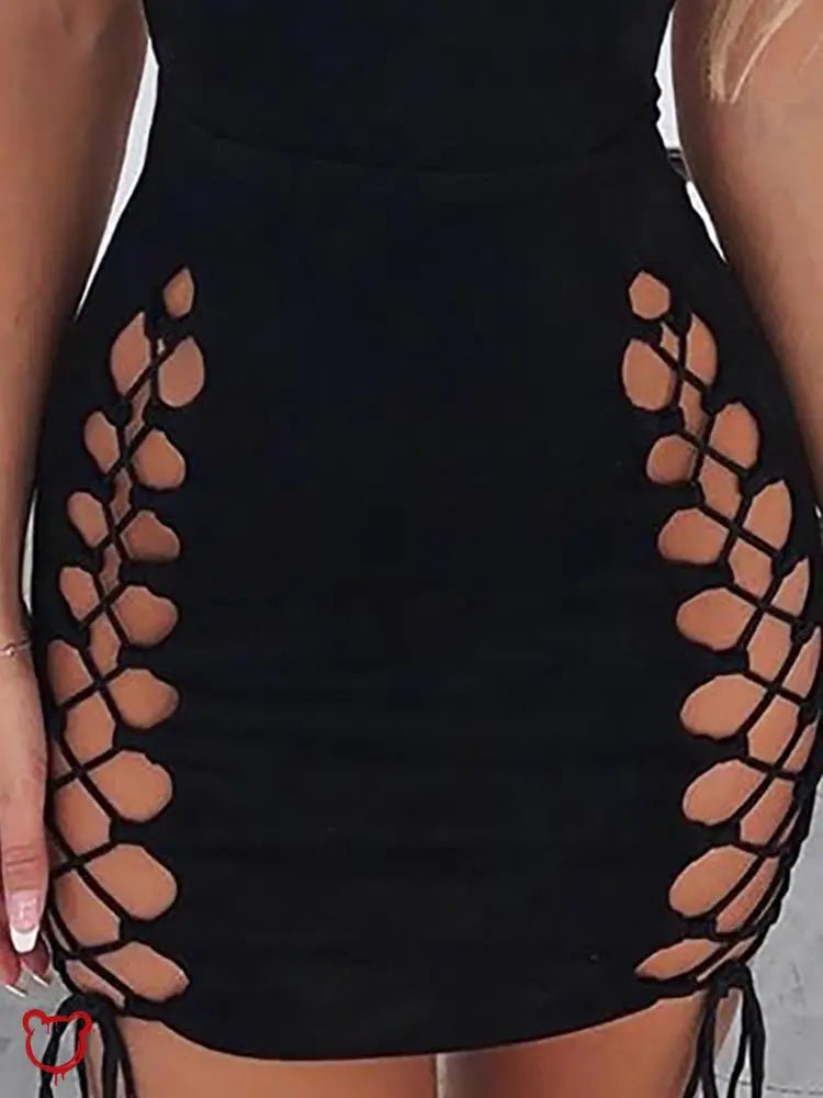 Serious Black Sleeveless Dress - The Cursed Closet