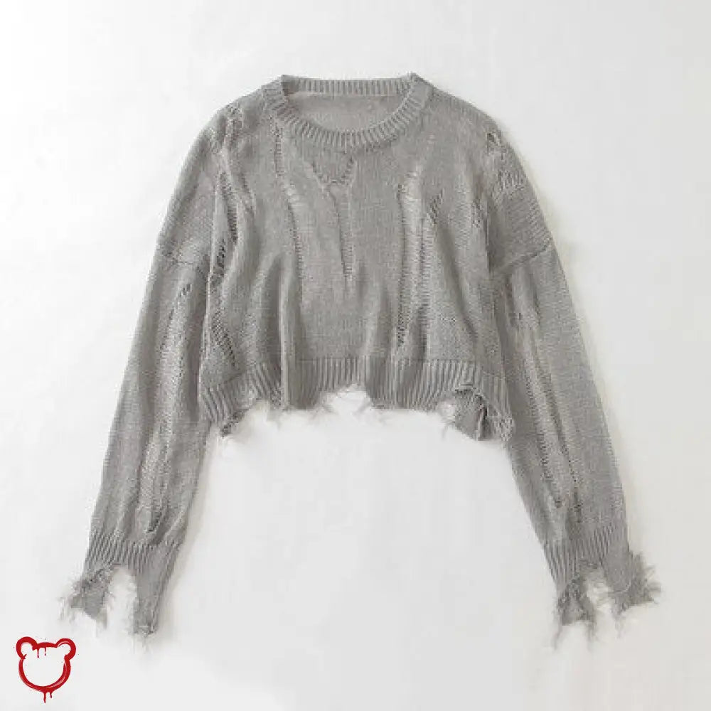 Shadowed Grunge Sweater Clothing