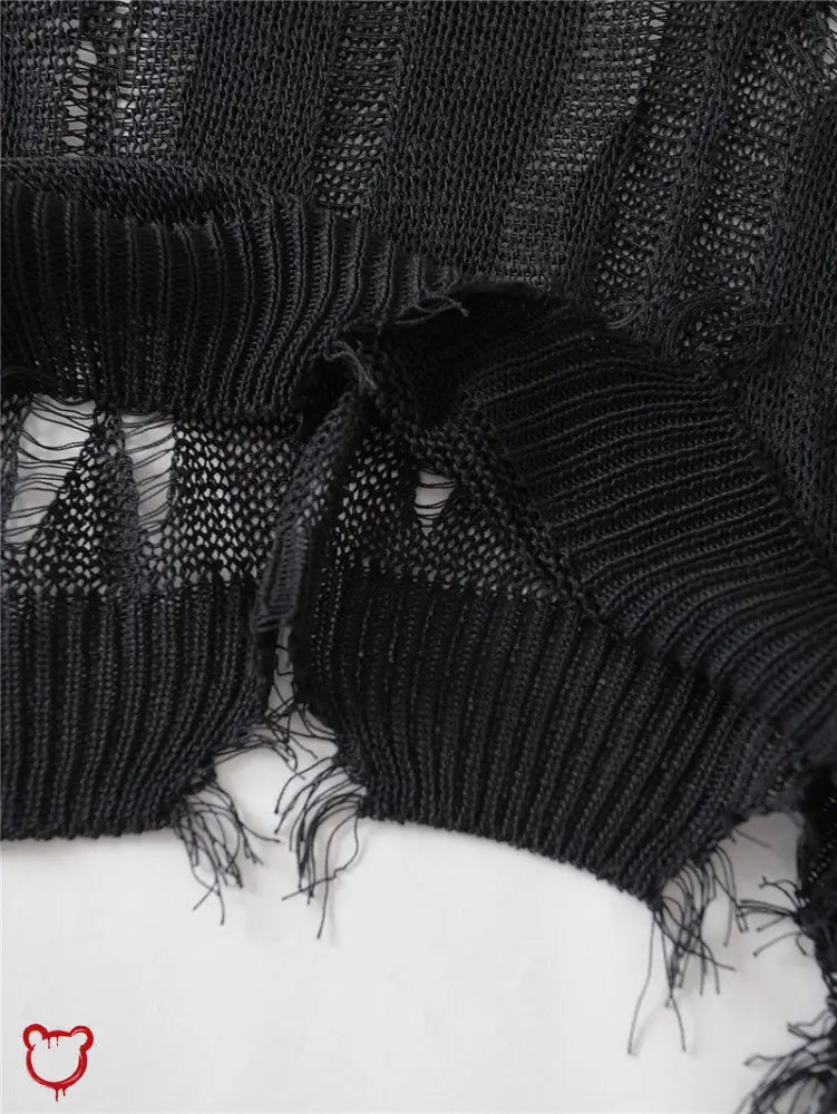 Shadowed Grunge Sweater Clothing