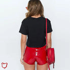 Shiny Pu Shorts Clothing