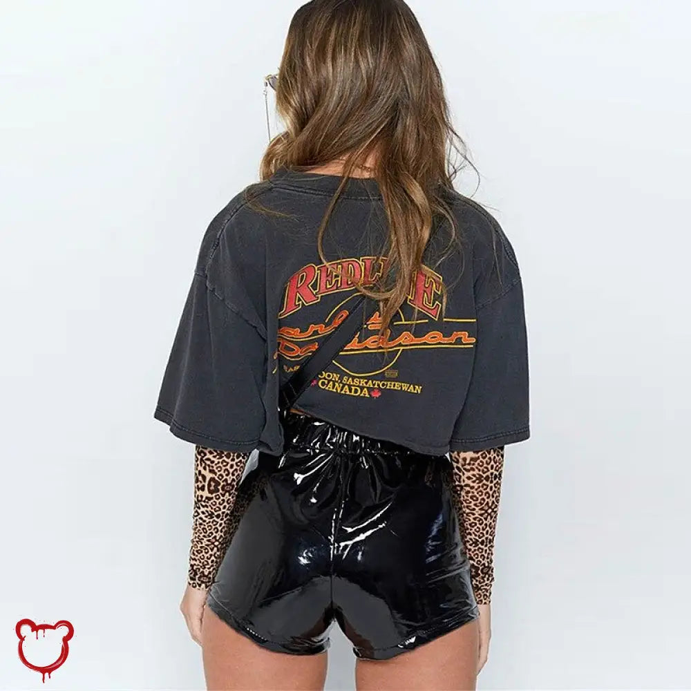 Shiny Pu Shorts Clothing