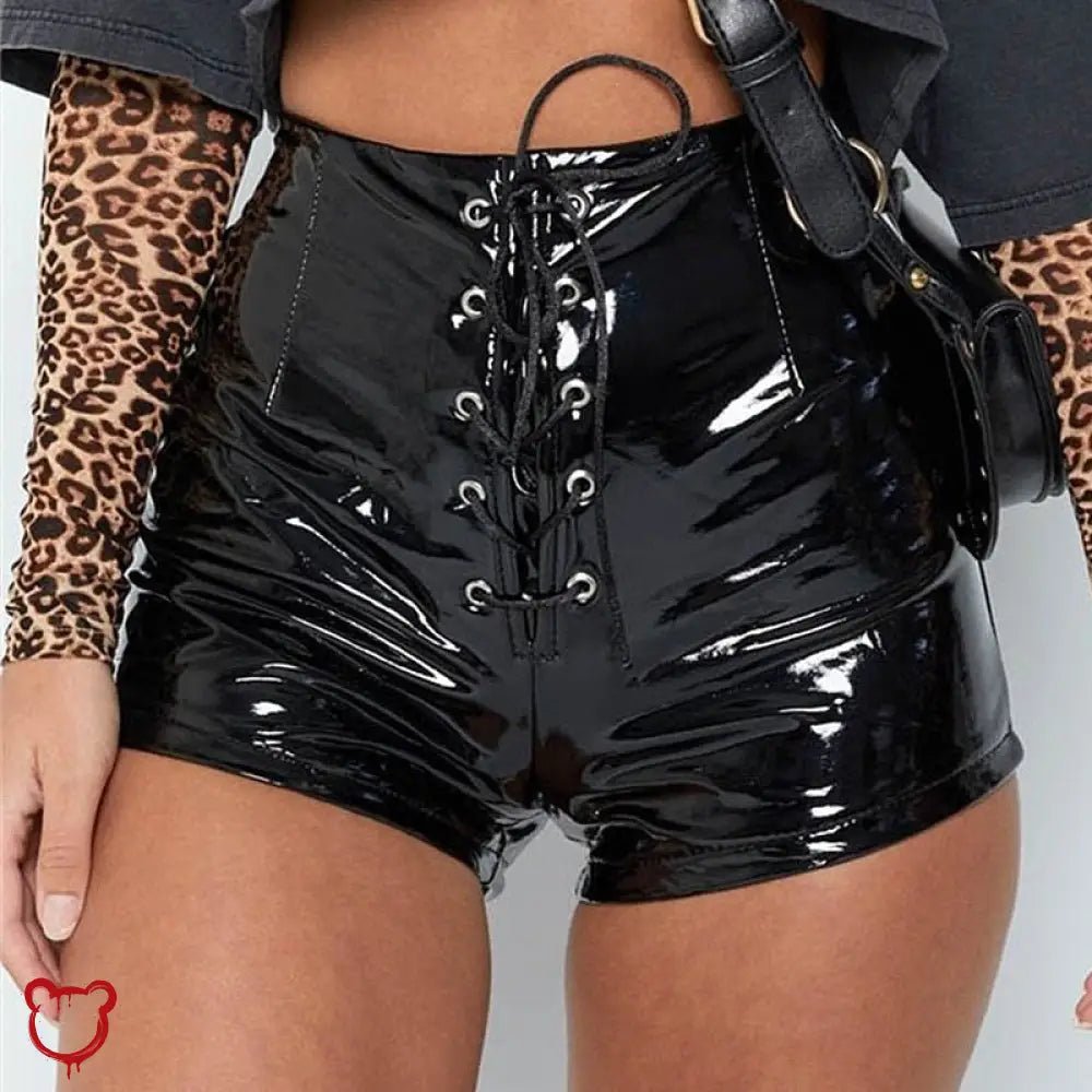 Shiny PU Shorts - The Cursed Closet