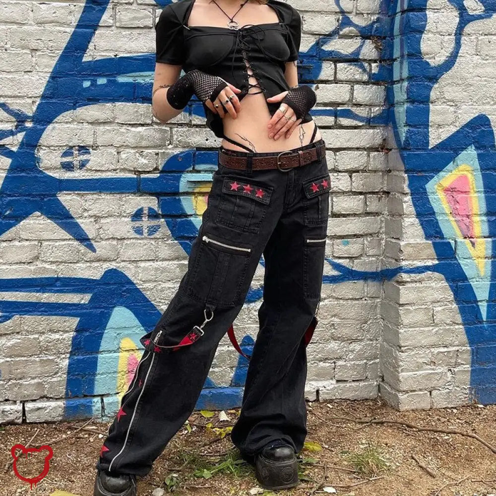 Shotguns Baggy Pants Black / S Clothing