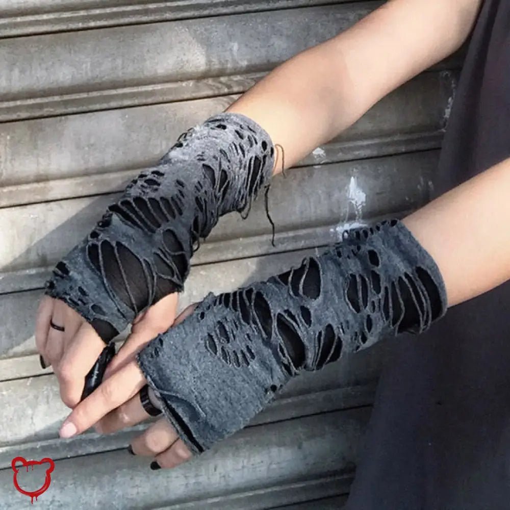 Silent Torn Gloves (Pair) - The Cursed Closet