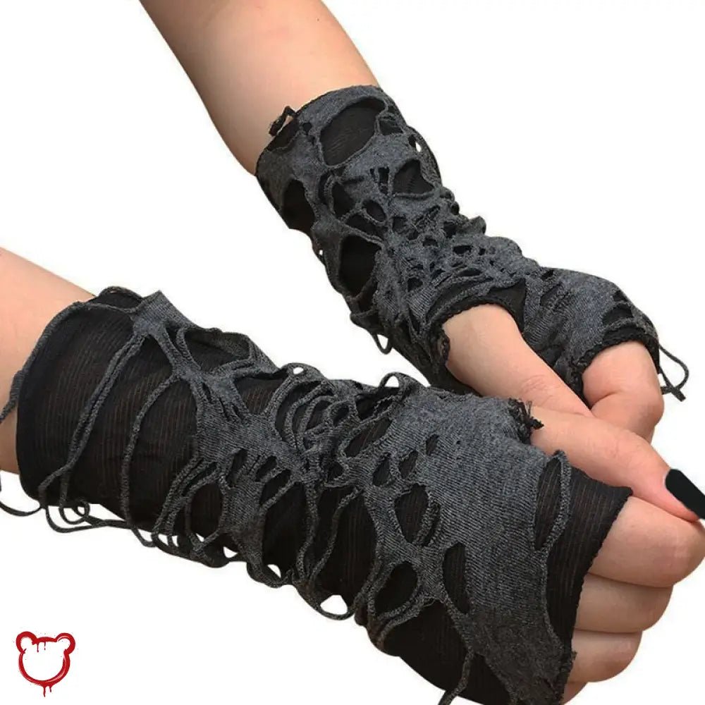 Silent Torn Gloves (Pair) - The Cursed Closet