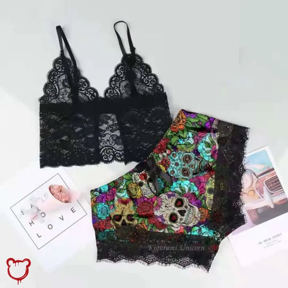 Silky Spandex 2 - Piece Lingerie - The Cursed Closet