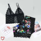 Silky Spandex 2-Piece Lingerie 1 / S