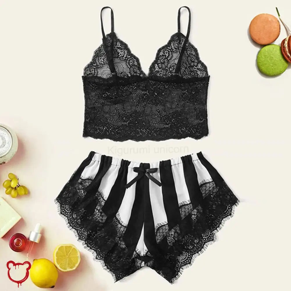 Silky Spandex 2-Piece Lingerie