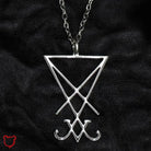 Silver Devil Pendant Necklace / 16 Inches Jewellery