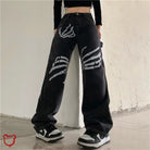 Skeleton Baggy Denim Black / M Clothing