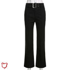 Skinny Buckle Cage Pants Clothing