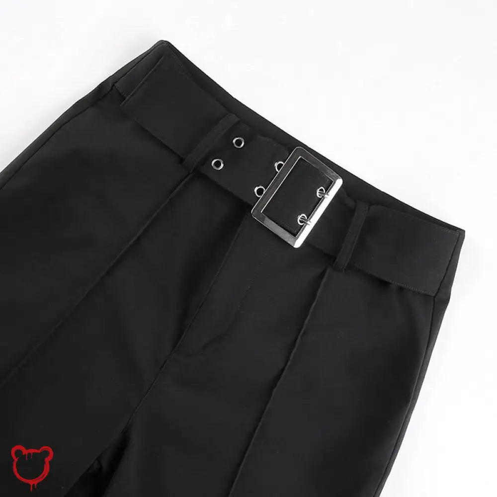 Skinny Buckle Cage Pants Clothing