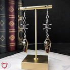 Skull Coffin Wire Earrings Jewellery