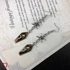 Skull Coffin Wire Earrings Jewellery