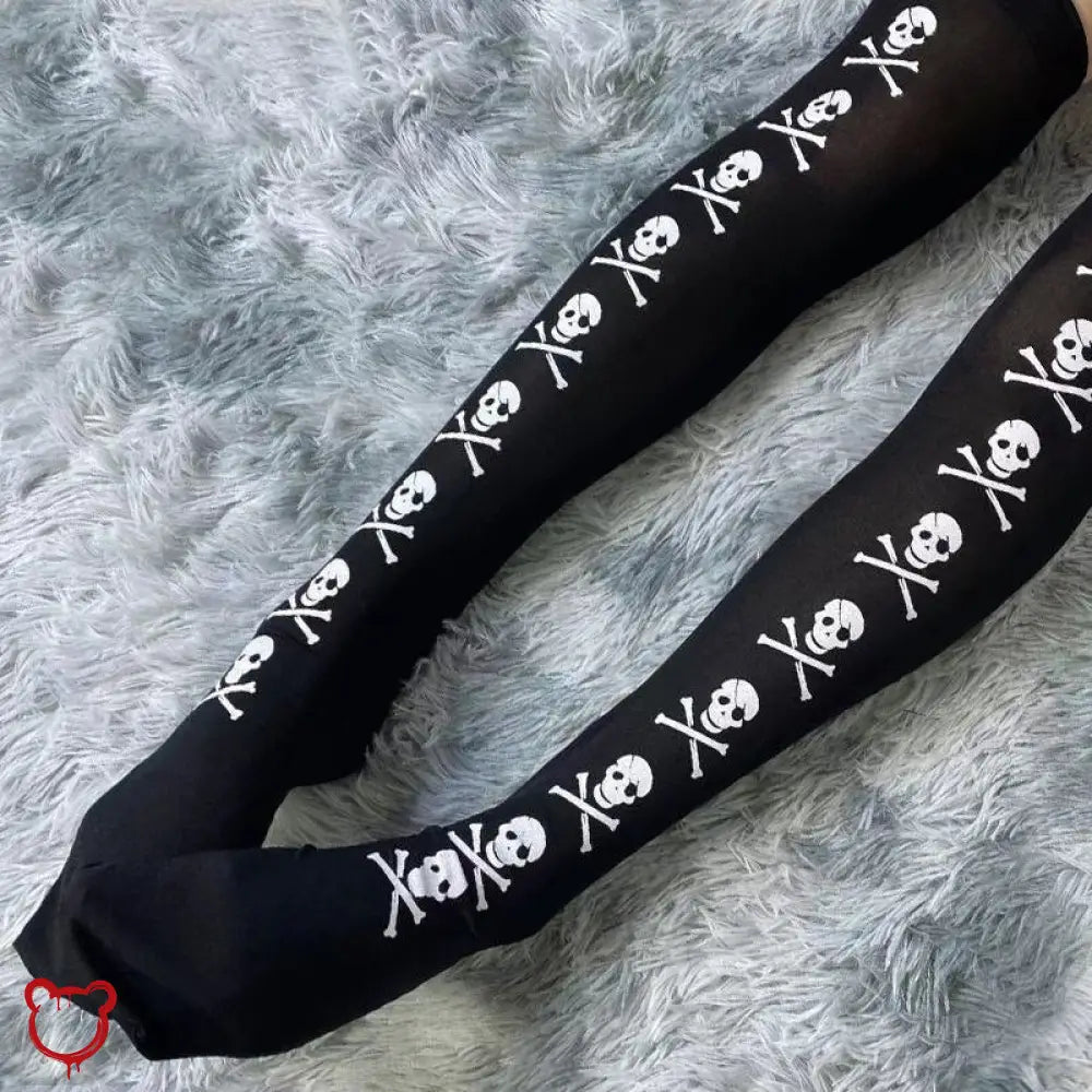 Skull & Crossbones Legwear - The Cursed Closet