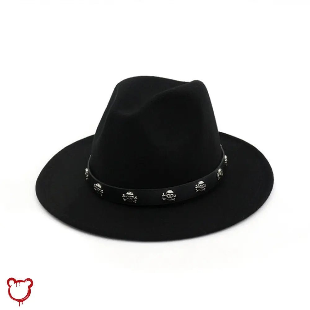 Skull Fedora in Multiple Colors - The Cursed Closet